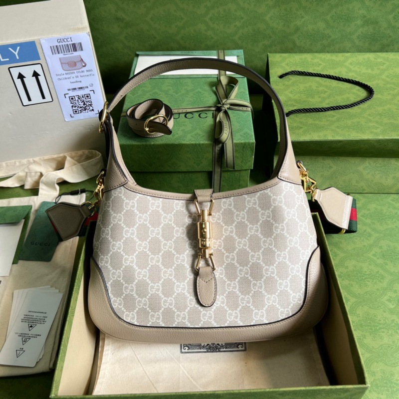 Gucci Jackie 1961 Small GG Shoulder Bag Beige For Women, Women’s Bags 11in/28cm GG ‎678843 UULAG 9682