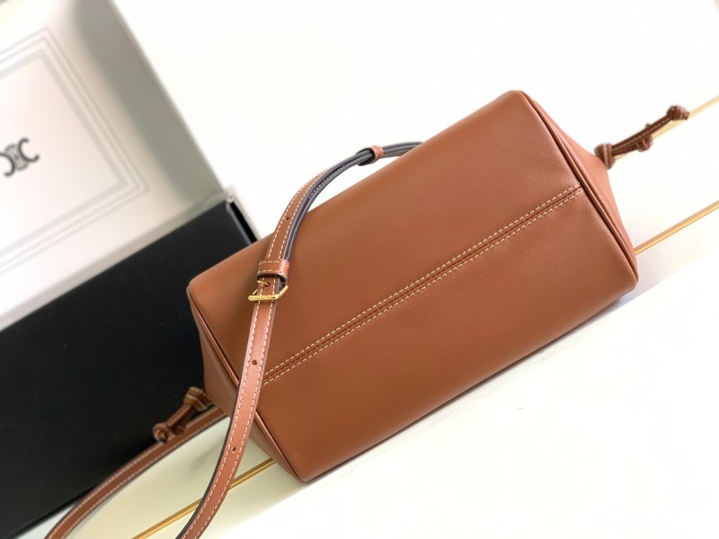 Celine Small Cabas Drawstring Cuir Triomphe Brown For Women 22.5cm / 9in 111013DU3.04LU