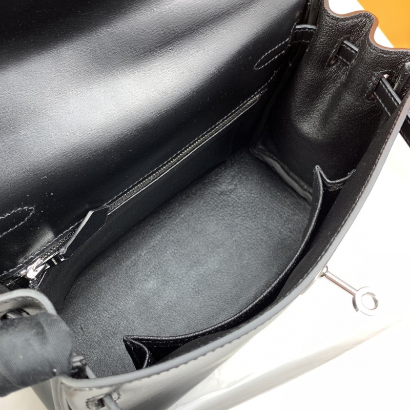 Hermes Kelly 25 Swift Black Bag For Women, Women’s Handbags, Shoulder Bags 10in/25cm