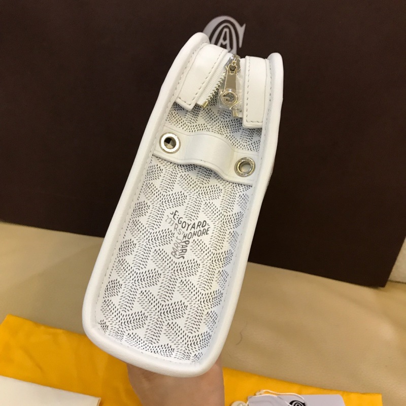 Goyard Jouvence GM Toiletry Bag White/Brown For Women‎ 11.6in/29.5cm JOUVENGMLTY01CL03P