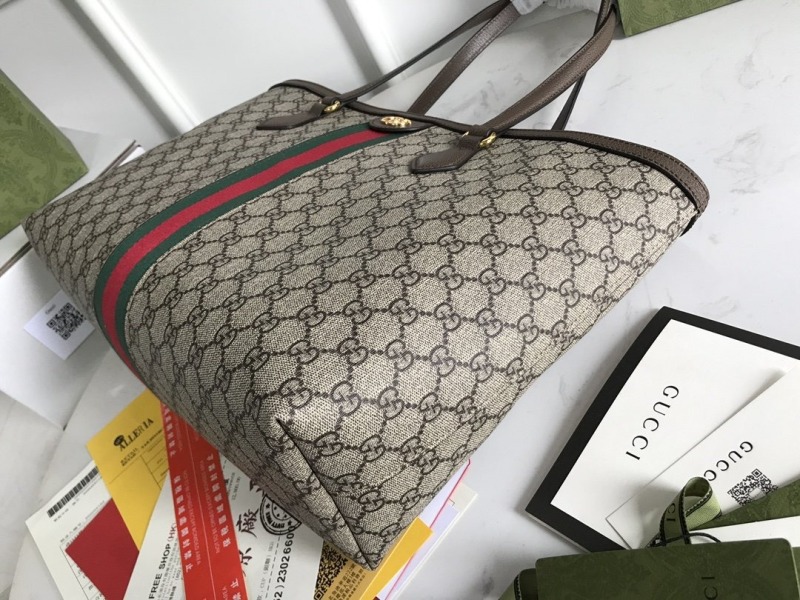 Exclusive Set Gucci: Ophidia Medium Tote Bag + Ophidia Card Case Wallet Supreme Canvas