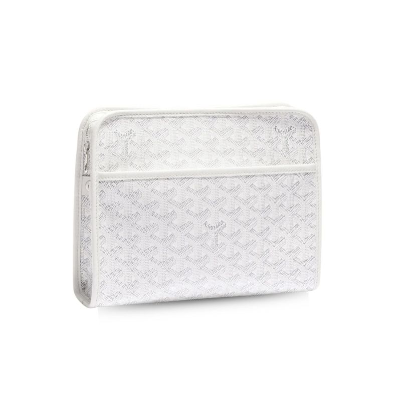 Goyard Jouvence MM Toiletry Bag White For Women‎ 9.6in/24.5cm JOUVENMMLTY50CL50P