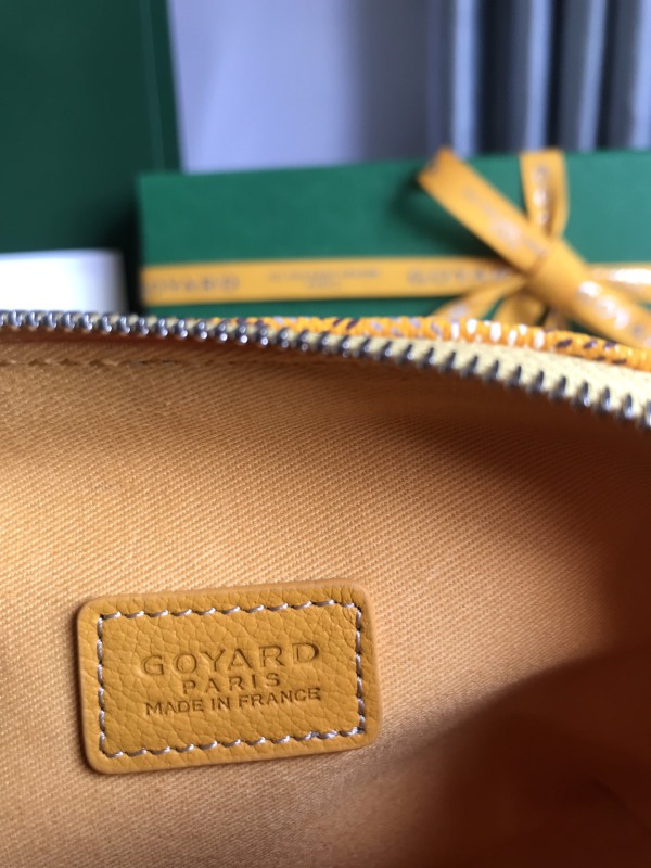 Goyard Vendôme Cosmetic Pouch Bag Yellow For Women‎ 5.3in/13.5cm VENDOTPMLTY08CL08P