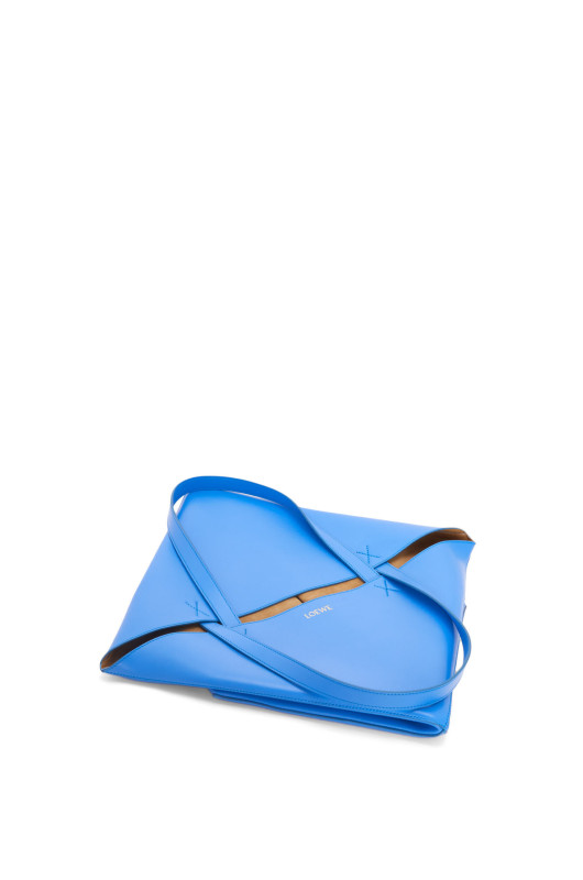 Loewe Large Puzzle Fold Tote Seaside Blue Bag For Women B933Q18X01- 16.5 Inches/ 42 Cm