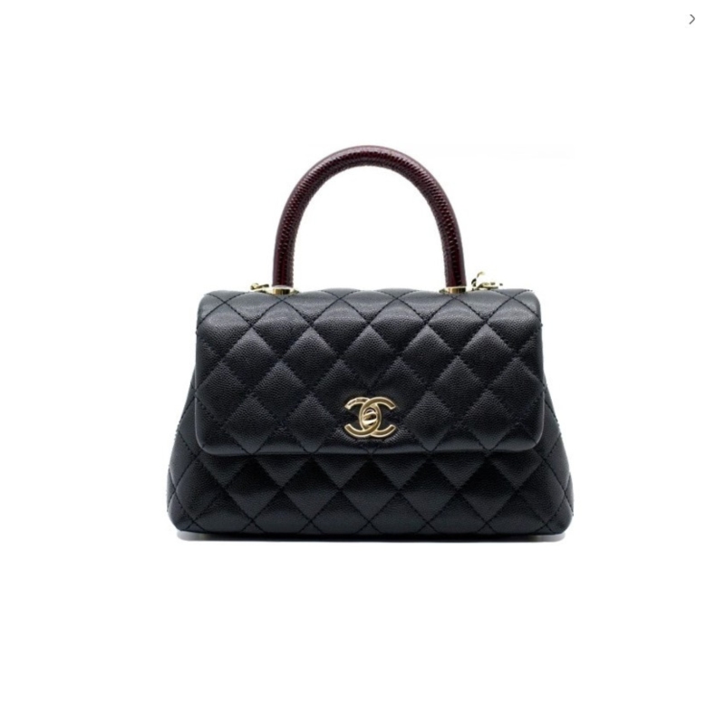 Chanel Medium Flap Bag With Top Handle Black For Women, Women’s Handbags, Shoulder And Crossbody Bags 9in/23cm A92990
