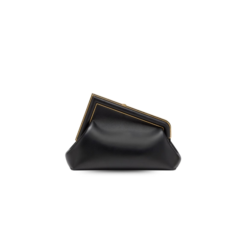 Fendi First Small Black For Women, Women’s HandBags, Shoulder And Crossbody Bags 10.2in/26cm FF 8BP129ABVEF0KUR