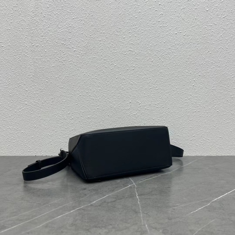 Loewe Small Puzzle Bag Black For Women 9.4in / 24cm 322.30.S21