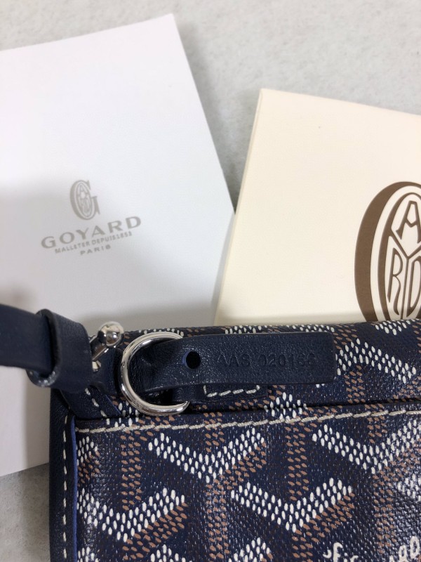 Goyard Anjou PM Bag White/Green/Blue For Women‎ 7.9in/20cm