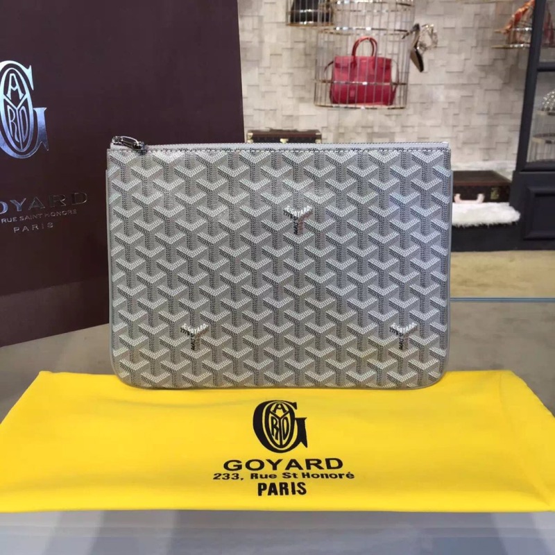 Goyard Senat MM Pocket Grey/Dark Blue/Burgundy For Women‎ 11.8in/30cm SENAT2MMLTY09CL09P