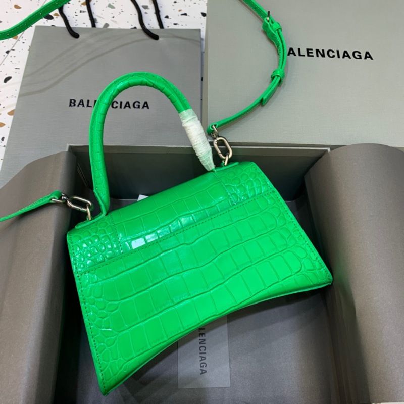 Balenciaga Hourglass Small Handbag In Bright Green, For Women, Women’s Bags 9in/23cm