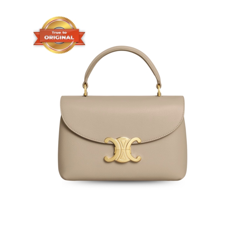 [True-to-ORIGINAL] Celine Teen Nino Bag Cappuccino For Women 20.5cm/8.1in 118113FXK.03CP