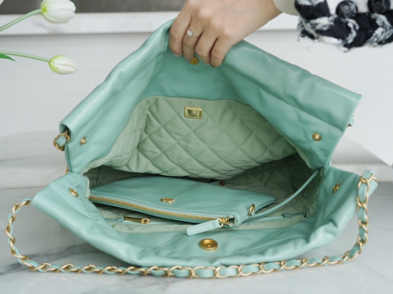 Chanel 22 Small Handbag Jade Green For Women 37cm / 14.43in AS3260