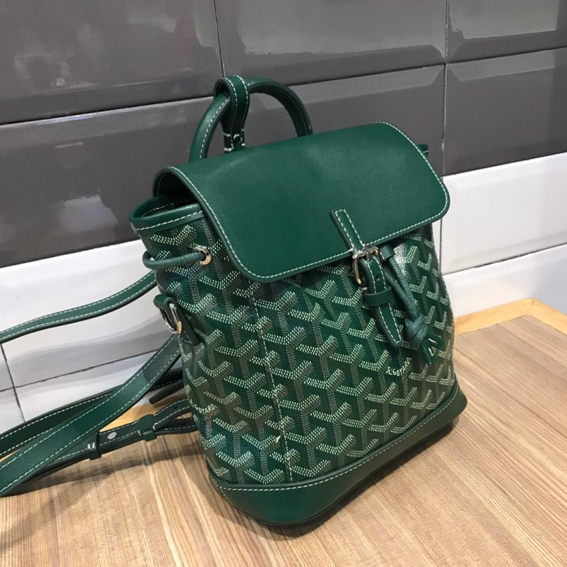 Goyard Alpin Mini Backpack Green/Navy Blue/Grey For Women‎ 9.1in/23cm ALPIN2MINTY33CL33P