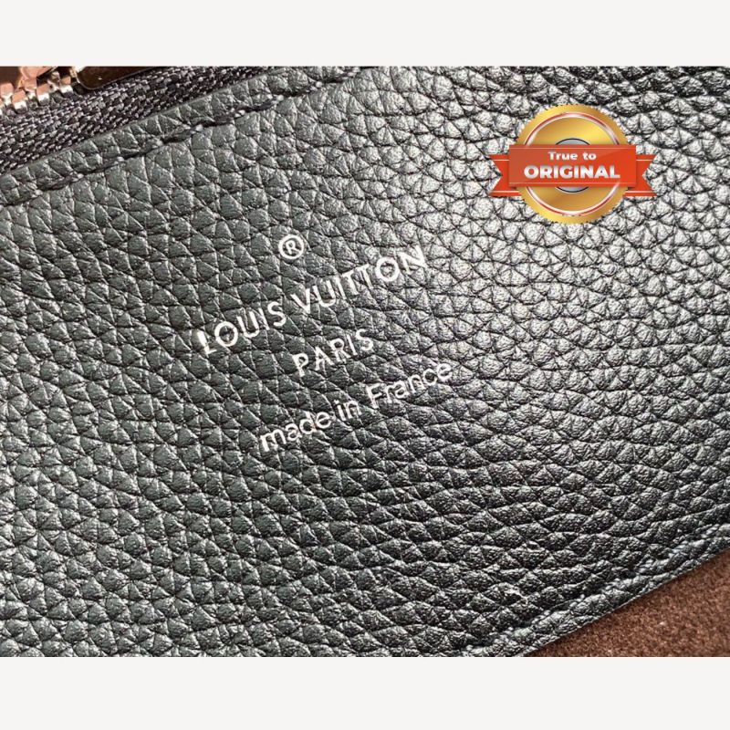 [True-to-ORIGINAL] Louis Vuitton Bella Tote Mahina Black For Women 12.6in/32cm LV M59200