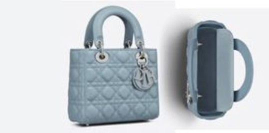Dior Small Lady Dior Bag Horizon Blue For Women M0531PWGE_M09Z- 20 Cm/ 8 Inches