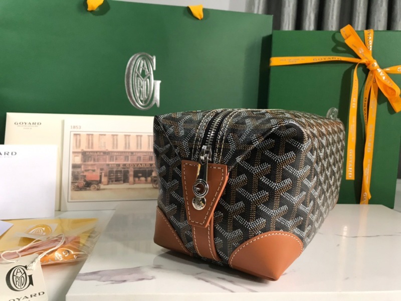 Goyard Bowling 25 Toiletry Bag Navy Blue/Black/Brown For Women‎ 9.4in/24cm BOWLIN025TY01CL03P