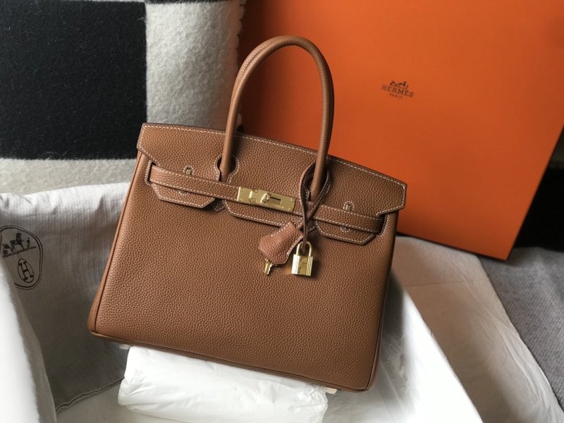 Hermes Birkin Brown Togo Gold Hardware Bag For Women, Women’s Handbags, Shoulder Bags 30cm/12in