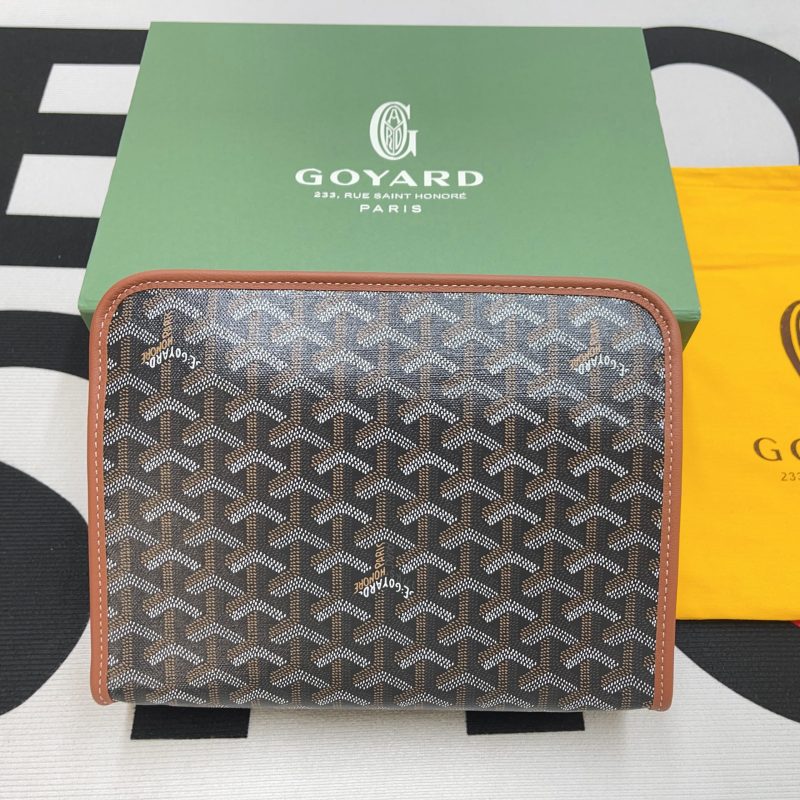 Goyard Jouvence GM Toiletry Bag White/Brown For Women‎ 11.6in/29.5cm JOUVENGMLTY01CL03P