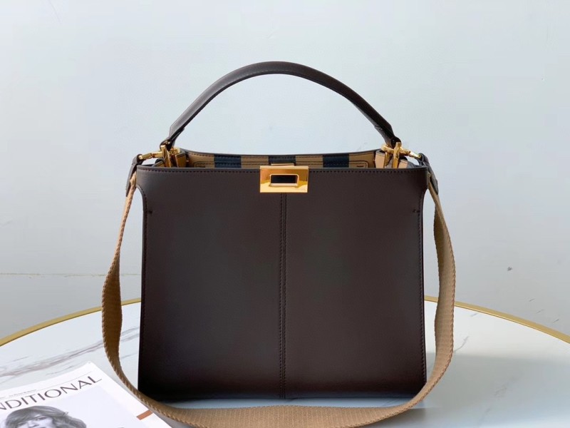Fendi Peekaboo X-Lite Tote Medium Purple Bag For Woman 30cm/12in