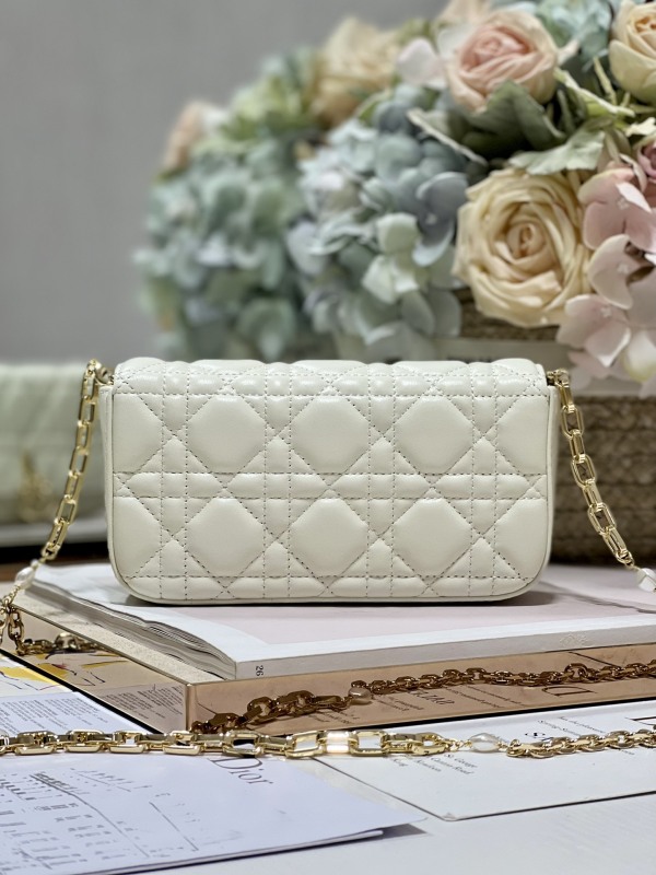 Dior Mini Miss Dior Bag White/ Black/ Blue/ Light Purple For Women 7 in/18.cm