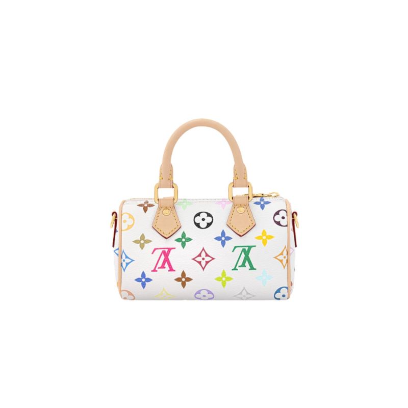 Louis Vuitton LV x TM Nano Speedy Multicolore Blanc Bag For Women 16cm/6.3in – M13391