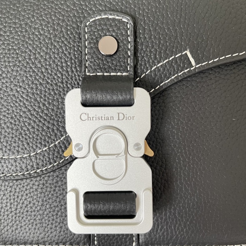 Dior Mini Saddle Bag With Strap Black For Women 9in/23cm 1ADPO049YKK_H00N