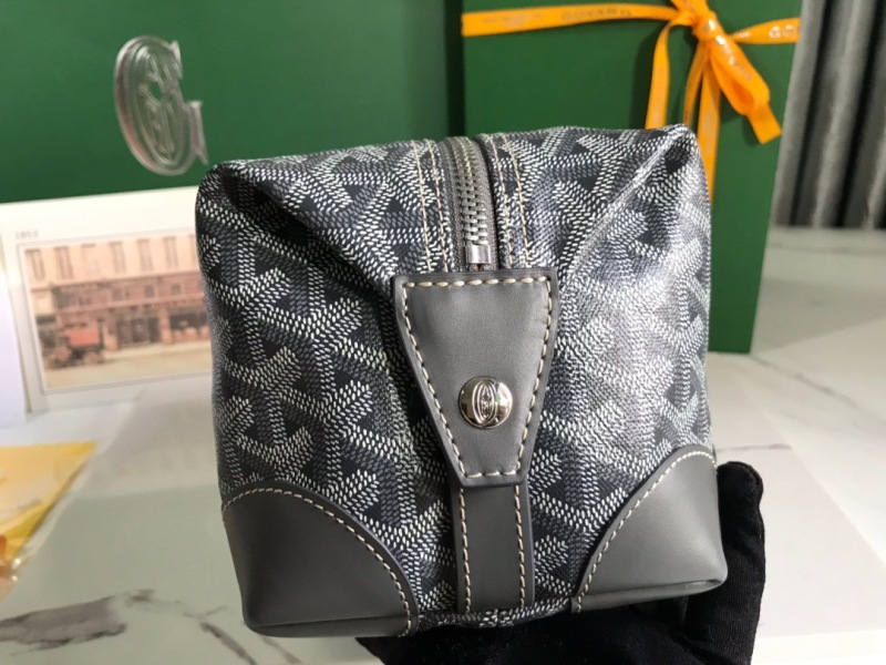 Goyard Bowling 25 Toiletry Bag Navy Blue/Black/Brown For Women‎ 9.4in/24cm BOWLIN025TY01CL03P