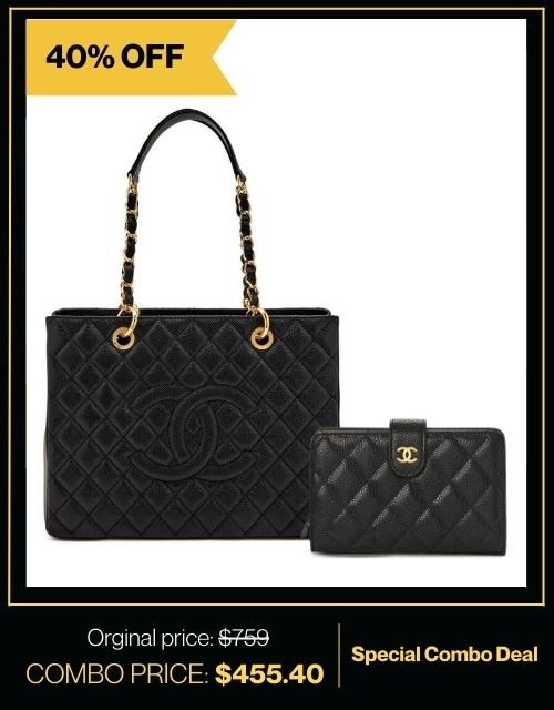 Exclusive Set Chanel: Classic Tote Bag + Flap Wallet