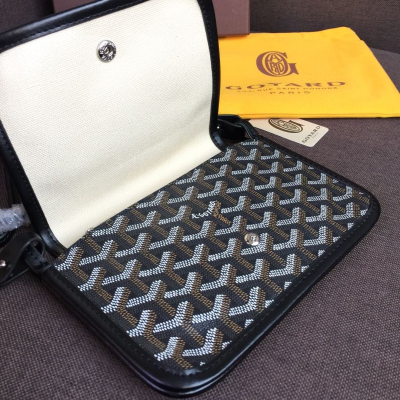 Goyard Plumet Pocket Wallet Black For Women‎ 8.1in/20.5cm PLUMETPMLTY01CL01P