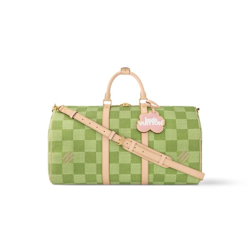 Louis Vuitton Keepall Bandoulière 50 Green 19.7 Inches/ 50 Cm N40667
