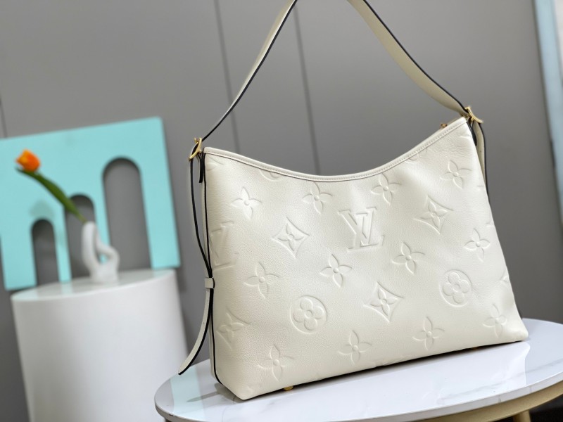 Louis Vuitton CarryAll MM Monogram Empreinte White For Women 15.4in/39cm