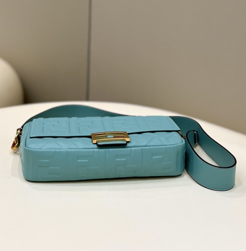 Fendi Baguette Teal For Women, Women’s Handbags, Shoulder And Crossbody Bags 10.6in/27cm FF 8BR600
