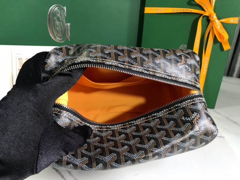 Goyard Bowling 25 Toiletry Bag Navy Blue/Black/Brown For Women‎ 9.4in/24cm BOWLIN025TY01CL03P