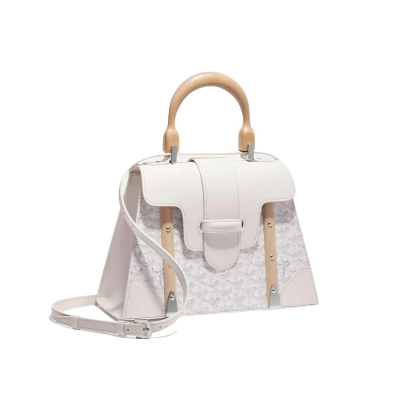 Goyard Saïgon PM White Bag For Women SAIGOBPMLTY50CL50P- 28 Cm/ 11 Inches