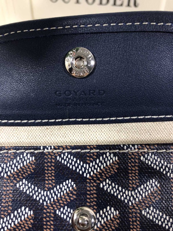 Goyard Anjou PM Bag White/Green/Blue For Women‎ 7.9in/20cm