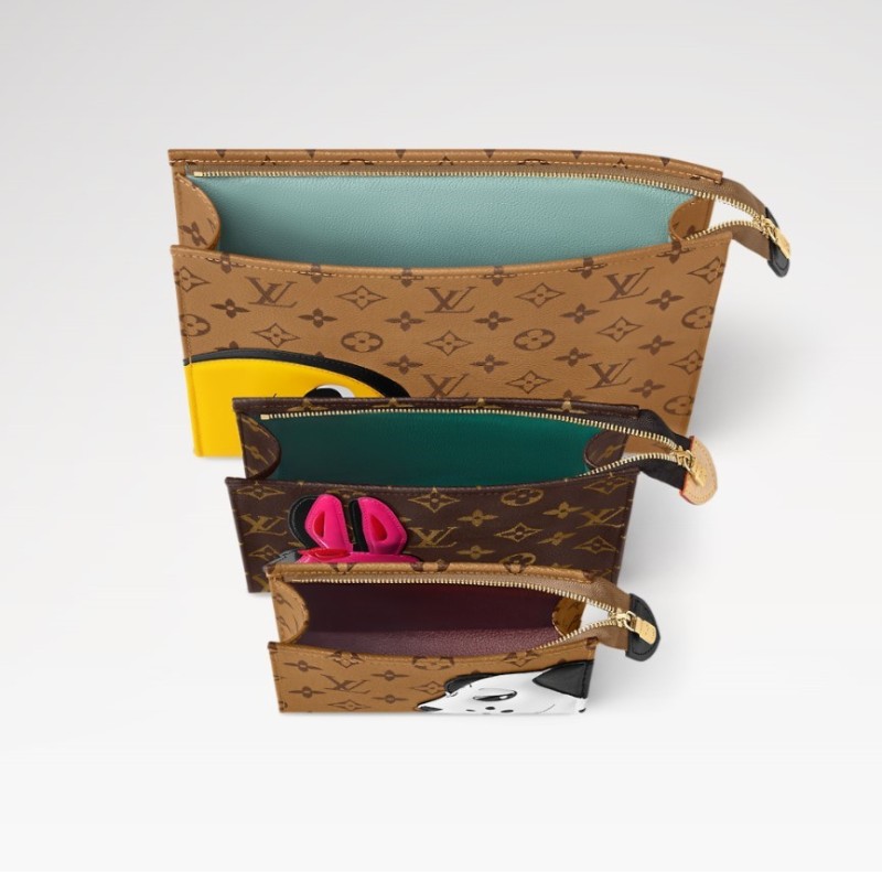 Louis Vuitton Trio Toilet Pouch Brown For Women M11254 9.8in/25cm