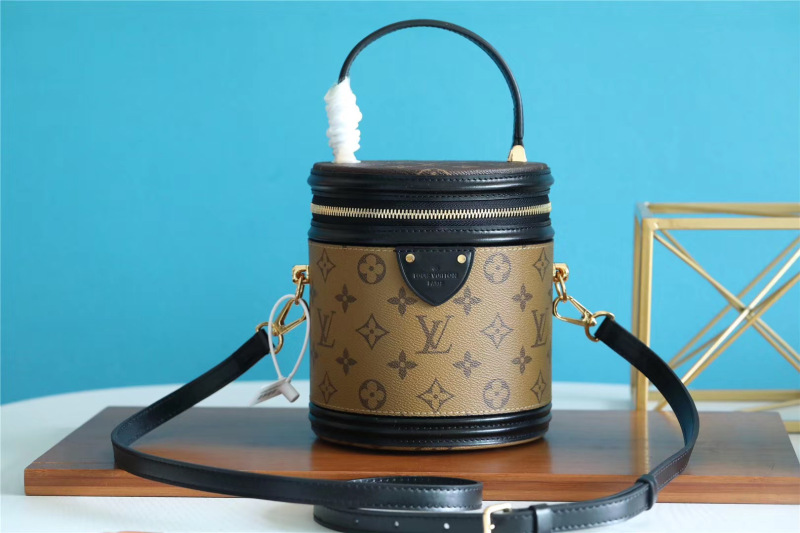 Louis Vuitton Cannes Monogram Reverse Canvas Brown For Women 5.9in/15cm LV M43986