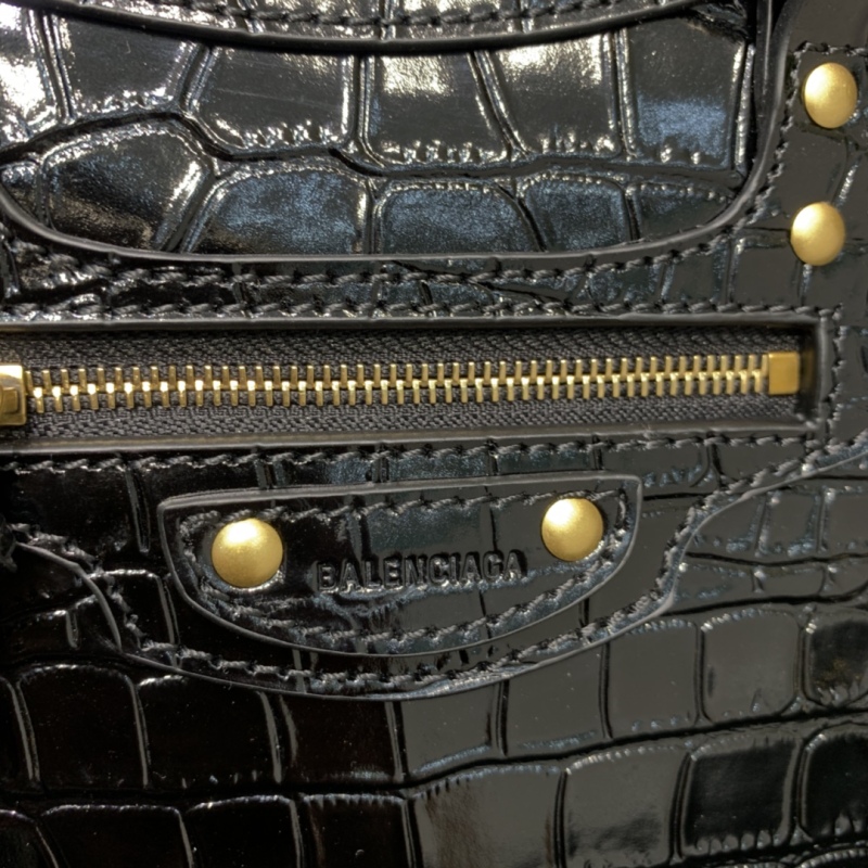 Balenciaga Neo Classic Mini Handbag Black/Green For Women‎ 8.6in/21.8cm