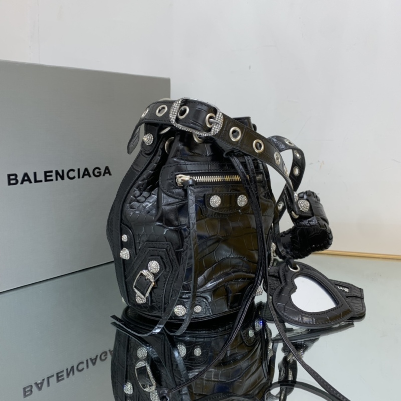 Balenciaga Le Cagole XS Bucket Bag Black For Women‎ 7.8in/19.8cm