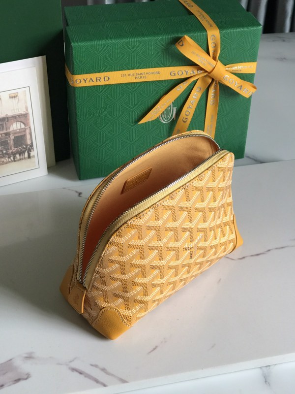Goyard Vendôme Cosmetic Pouch Bag Yellow For Women‎ 5.3in/13.5cm VENDOTPMLTY08CL08P