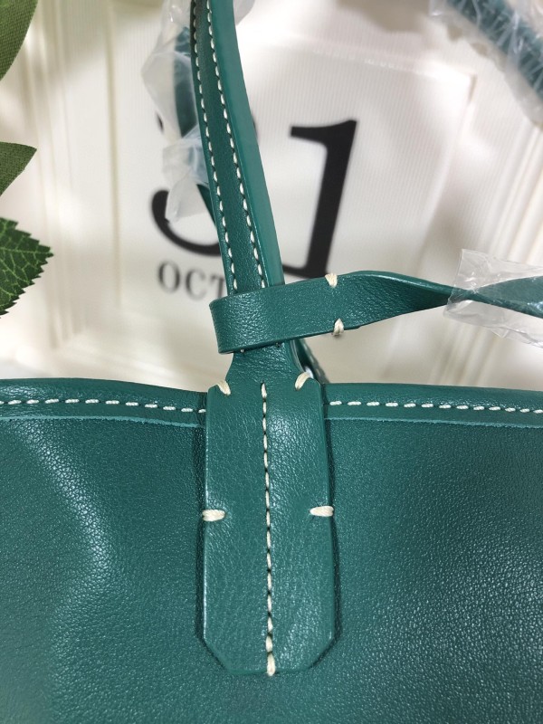 Goyard Anjou PM Bag White/Green/Blue For Women‎ 7.9in/20cm
