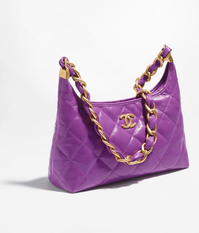 Chanel Small Hobo Purple Bag For Women 10.1 Inches/ 26 Cm AS4912 B16897 NY564