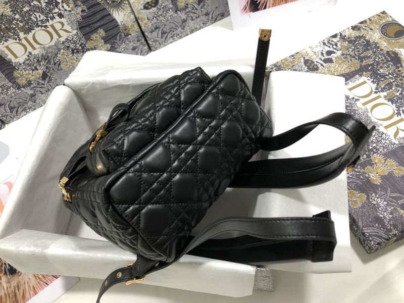 Dior Mini Dior Backpack Cannage Black For Women‎ 12 in/ 31.5 cm CD