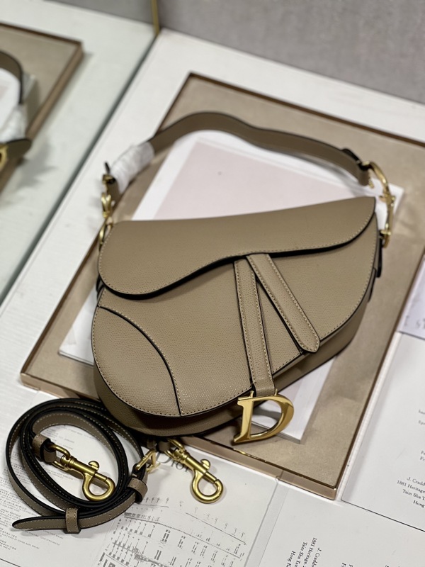 [True-to-ORIGINAL] Christian Saddle Bag With Strap Brown For Women 10in/25.5cm