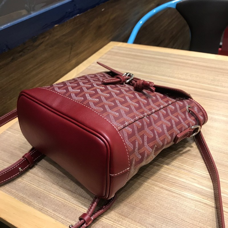 Goyard Alpin Mini Backpack Brugundy/Red/Blue For Women‎ 9.1in/23cm ALPIN2MINTY33CL33P