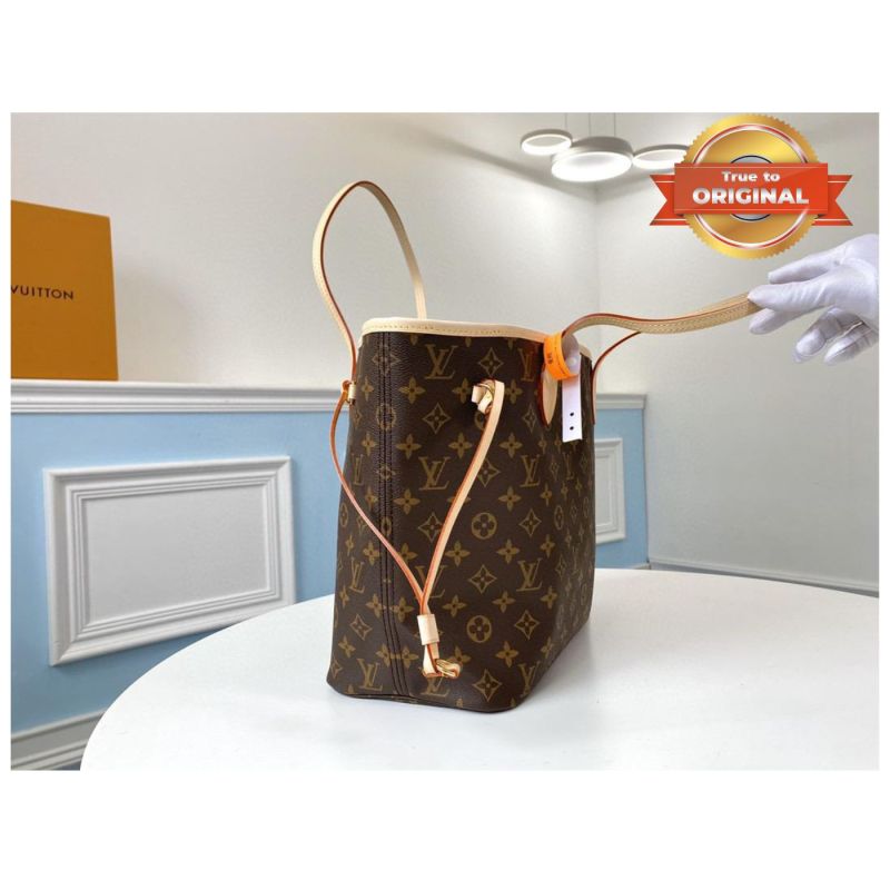 [True-to-ORIGINAL] Louis Vuitton Neverfull MM Tote Bag Monogram Canvas Brown For Women 12.6in/32cm LV M40995