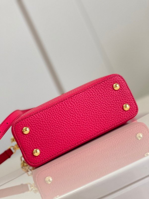 Louis Vuitton Capucines Mini Hot Pink For Women, Women’s Handbags, Shoulder Bags And Crossbody Bags 8.3in/21cm LV