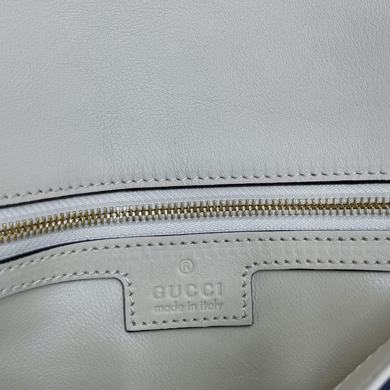 Gucci Blondie Shoulder Bag White For Women, Women’s Bags 11in/28cm GG 699268 UXX0G 9022