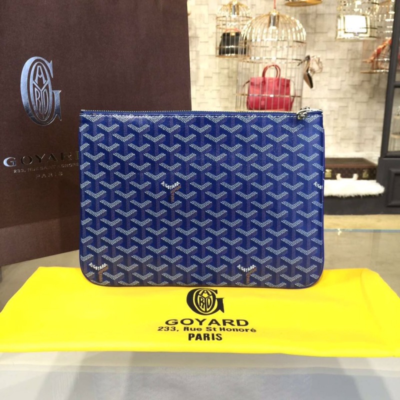 Goyard Senat MM Pocket Grey/Dark Blue/Burgundy For Women‎ 11.8in/30cm SENAT2MMLTY09CL09P