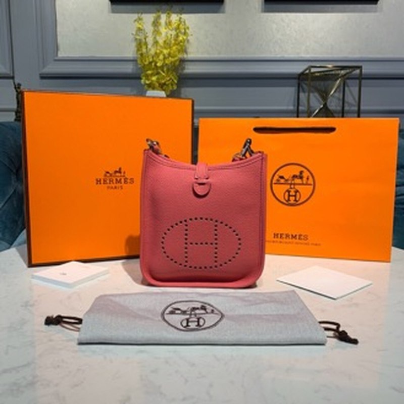 Hermes Mini Evelyne Pink For Women 7.8in/20cm
